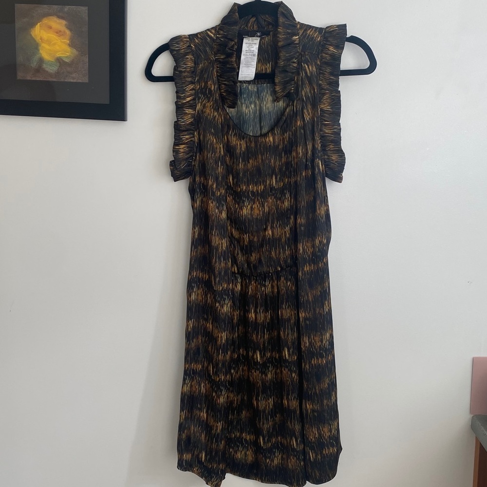 Isabel Marant Ruffle Sleeveless Silk Dress